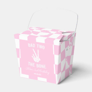 Caja Para Regalos Pink Bad Two The Bone Skeleton Segundo Fiesta de C