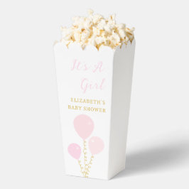 Caja Para Regalos Pink Balloons Girl Baby Shower