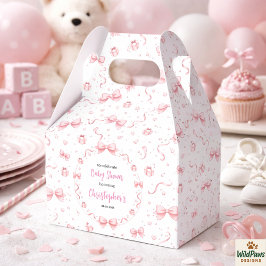 Caja Para Regalos Pink Bow Girl Baby Shower – Cute & Fun Party