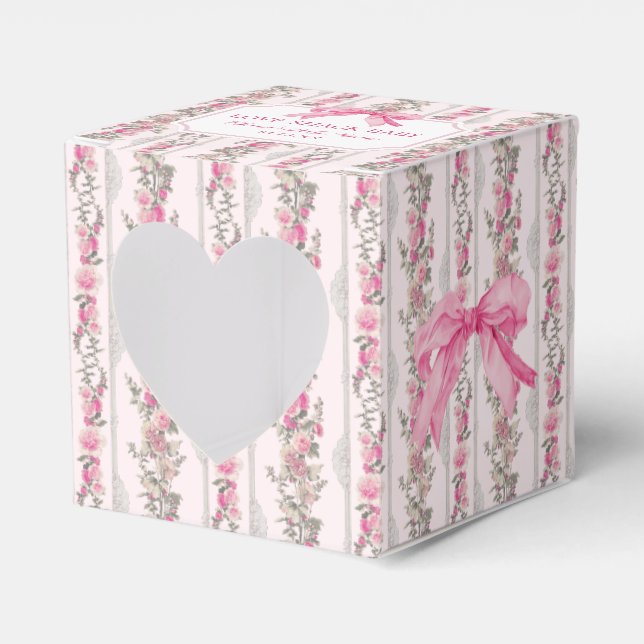 Caja Para Regalos Pink Bow Love Shack Baby Shower GIft (Anverso)