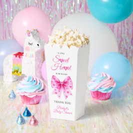 Caja Para Regalos Pink Bow Sweetheart girl Valentine's Baby shower 