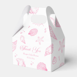 Caja Para Regalos Pink Coastal Baby Shower Thank You