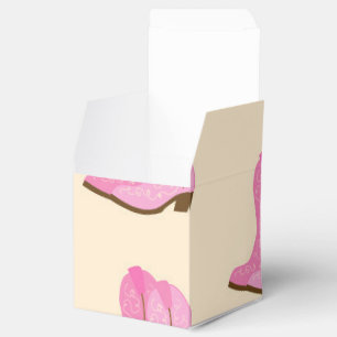 Caja Para Regalos Pink Cowgirl Cowboy Boots Country Texas Ranch