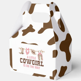 Caja Para Regalos Pink Cowgirl Western Baby Shower