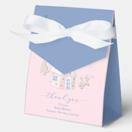 Caja Para Regalos Pink Cute Girl Gingerbread Village Baby Shower