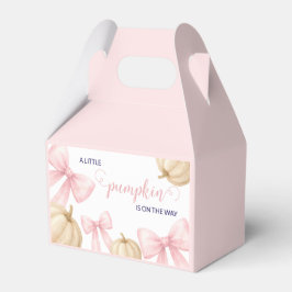 Caja Para Regalos Pink delicado arco Pumpkin Baby Shower