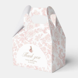Caja Para Regalos Pink floral Toile Some Bunny Birthday