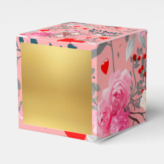 Caja Para Regalos Pink flowers field