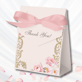 Caja Para Regalos Pink Foral Vintage Peony Christian Bridal Shower