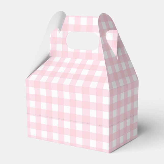Caja Para Regalos Pink Gingham (Front Side)