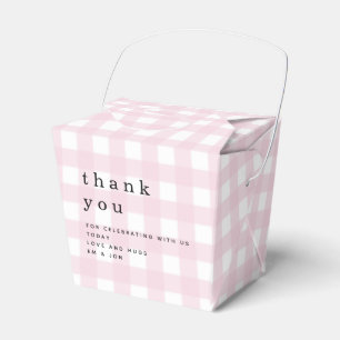 Caja Para Regalos Pink Gingham Gracias Picnic Baby Shower