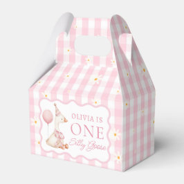 Caja Para Regalos Pink Gingham One Silly Goose Birthday FavBox