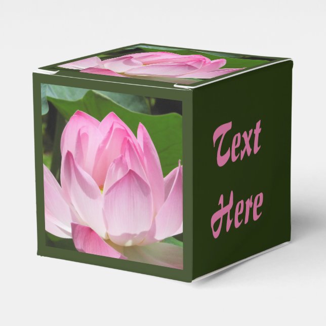 Caja Para Regalos Pink Lotus Bloom (Costado Anverso)