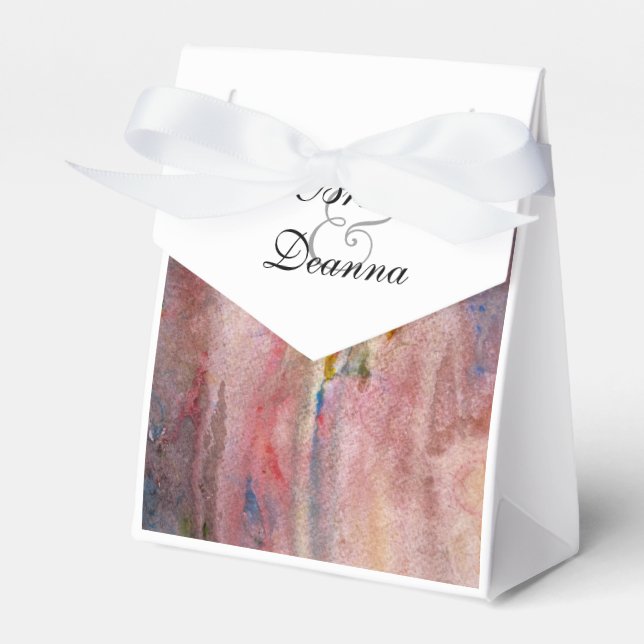 Caja Para Regalos Pink Mist Favor (Front Side)