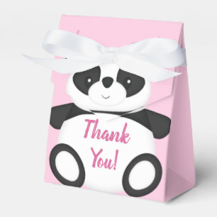 Caja Para Regalos Pink Panda Bear Baby Shower