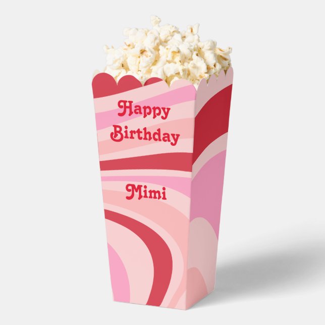 Caja Para Regalos Pink Red Abstract Pattern (apareció)