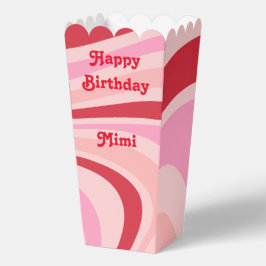 Caja Para Regalos Pink Red Abstract Pattern