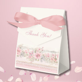Caja Para Regalos Pink Shabby Chic Floral Christian Baby Shower