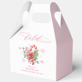 Caja Para Regalos Pink Snowflake Festive Candy Girl Baby Shower 