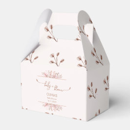 Caja Para Regalos Pink Wildflower Baby in Bloom Baby Shower 