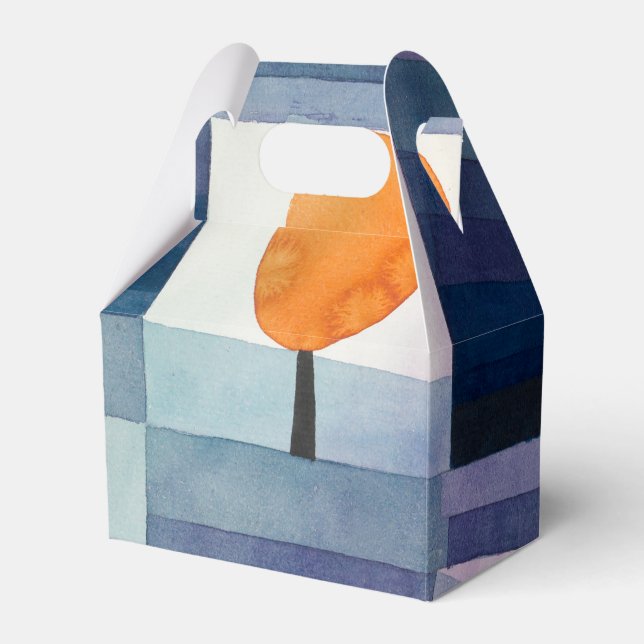 Caja Para Regalos Pintura azul del árbol abstracto de Paul Klee (Front Side)