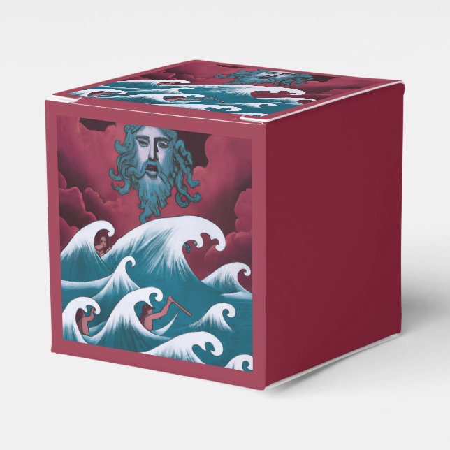 Caja Para Regalos Pintura de aceite de Crimson Neptune (Costado Anverso)