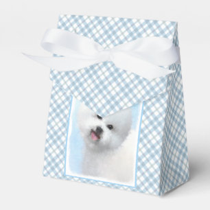 Caja Para Regalos Pintura de Bichon Frise - Arte de Perro Original.