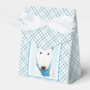 Caja Para Regalos Pintura de Bull Terrier - Arte de Perro Original.
