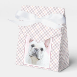 Caja Para Regalos Pintura de Bulldog francés (crema/blanco) - Arte