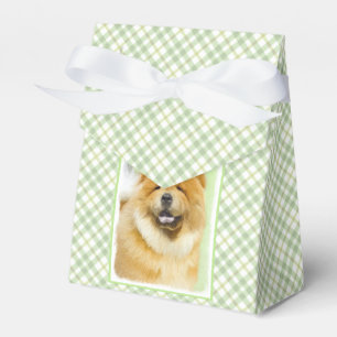 Caja Para Regalos Pintura de Chow Chow - Arte Perro Original.