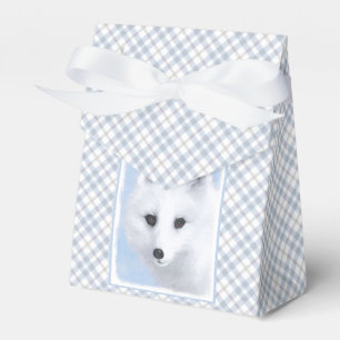 Caja Para Regalos Pintura de Fox Ártica - Arte de Vida Silvestre Ori