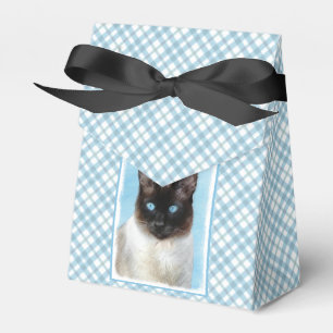 Caja Para Regalos Pintura de gatos siamesa - Arte de gatos original