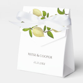 Caja Para Regalos Pintura de limones frescos de cítricos Mediterráne