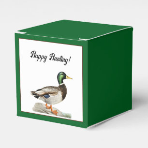 Caja Para Regalos Pintura de Pato Silvestre para Cazadores y Amantes