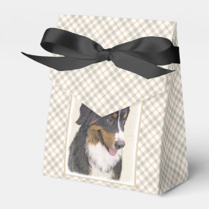Caja Para Regalos Pintura de perro de montaña de Bernese - Arte de