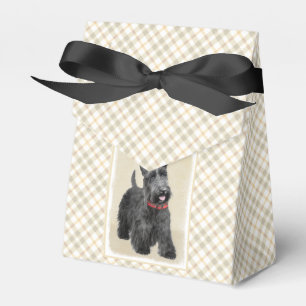 Caja Para Regalos Pintura de terrorífico escocés - Arte de perro o