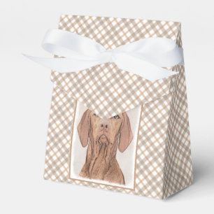 Caja Para Regalos Pintura de Vizsla - Arte Perro Original.