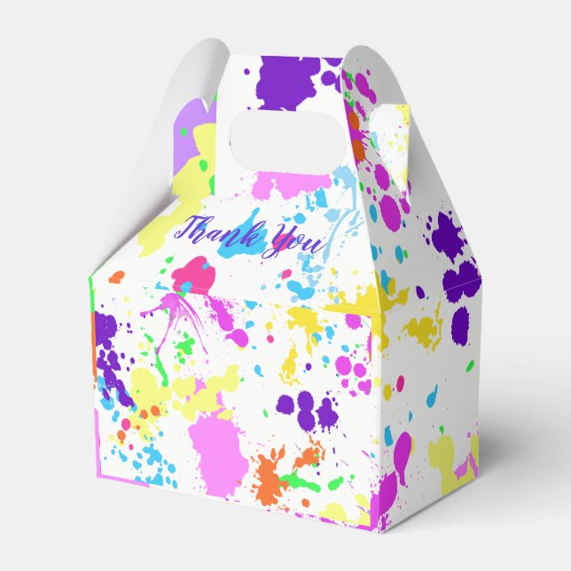 Caja Para Regalos Pintura Neon, Dieciséis Dulces, Bat Mitzvah, Graci (Front Side)