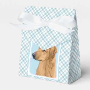 Caja Para Regalos Pintura Ridgeback Rhodesiana - Arte Perro Original