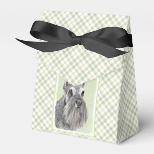 Caja Para Regalos Pintura Schnauzer (gigante, estándar) - Arte de pe