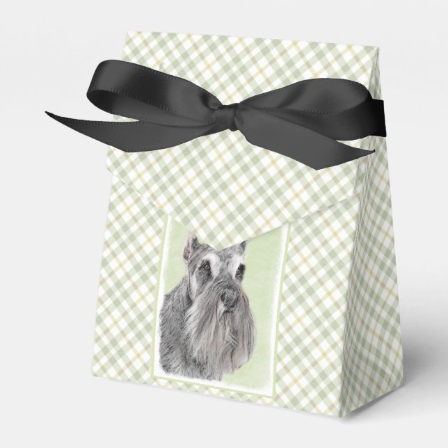 Caja Para Regalos Pintura Schnauzer (gigante, estándar) - Arte de pe (Front Side)
