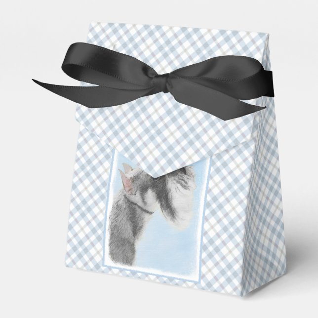 Caja Para Regalos Pintura Schnauzer (gigante, estándar) - Arte de pe (Front Side)