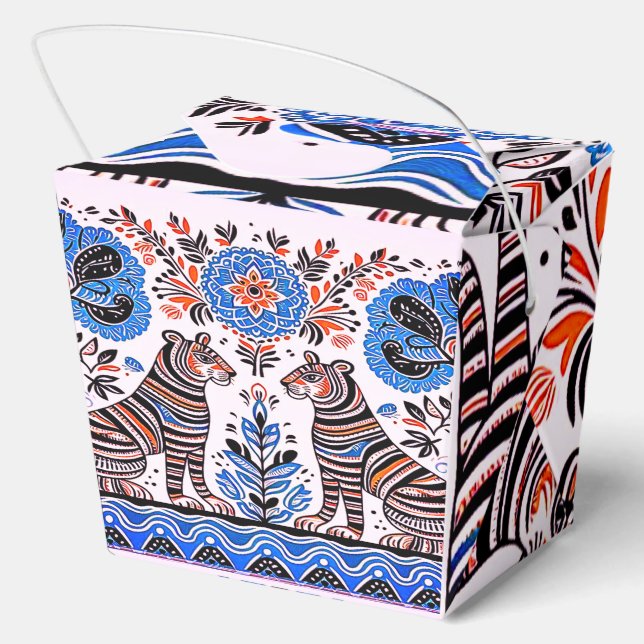 Caja Para Regalos pintura simple de madhubani (Reverso )