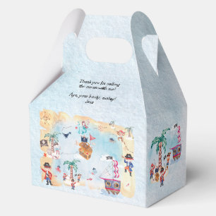Caja Para Regalos Piratas Treasure Hunt Mapa Niños Nacimiento