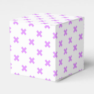Caja Para Regalos Pisos cruzados de lino sobre blanco