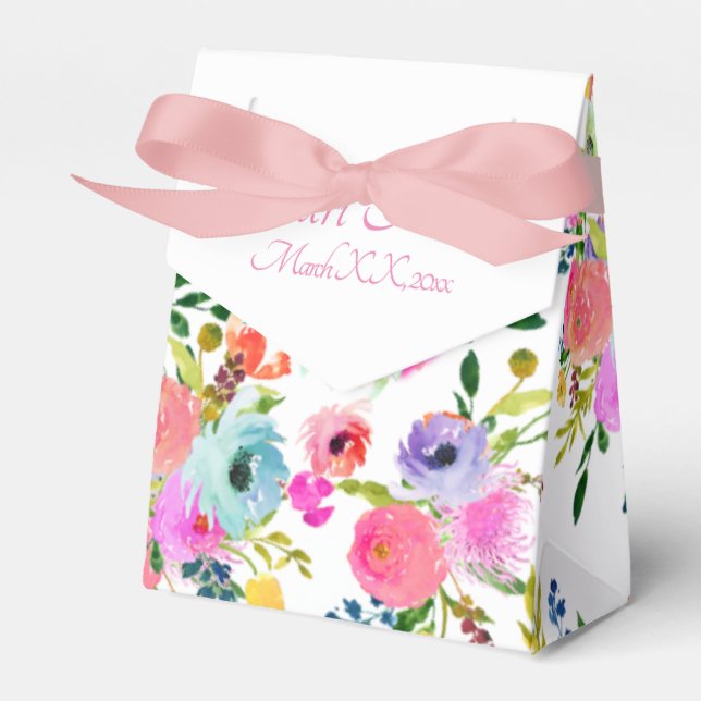 Caja Para Regalos PixDezines Watercolor Ranunculus (Front Side)