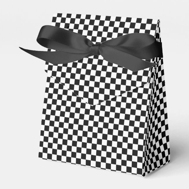 Caja Para Regalos Pizarra Clásica En Blanco Y Negro (Front Side)