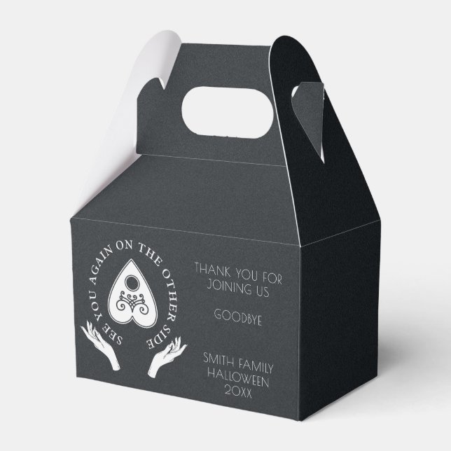 Caja Para Regalos Pizarra espiritual Celestial Negro & Blanco Hallow (Front Side)