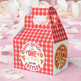 Caja Para Regalos Pizza de bebé de rebanada moderna 1º cumpleaños
