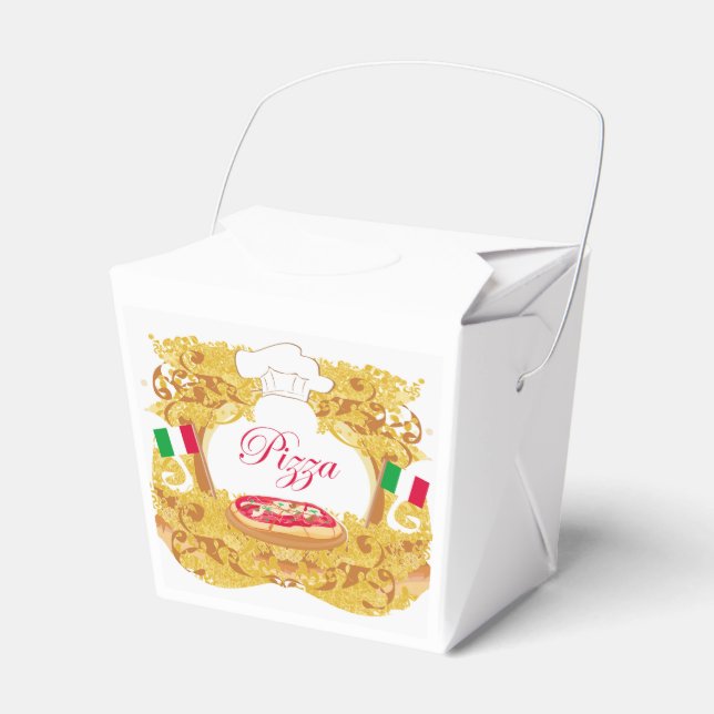Caja Para Regalos Pizza italiana Favor Box (Front Side)